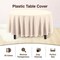 Exquisite Disposable Round Plastic Tablecloths – 6 Pack 84" Disposable Table Cloths – Indoor/Outdoor Party Tablecloth – Round Plastic Table Cover for Events & Party Supplies